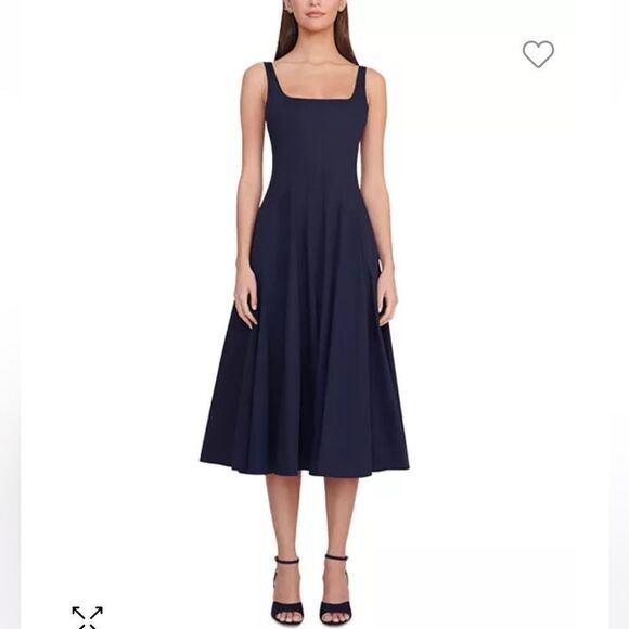 STAUD wells midi dress - Picture 4 of 6